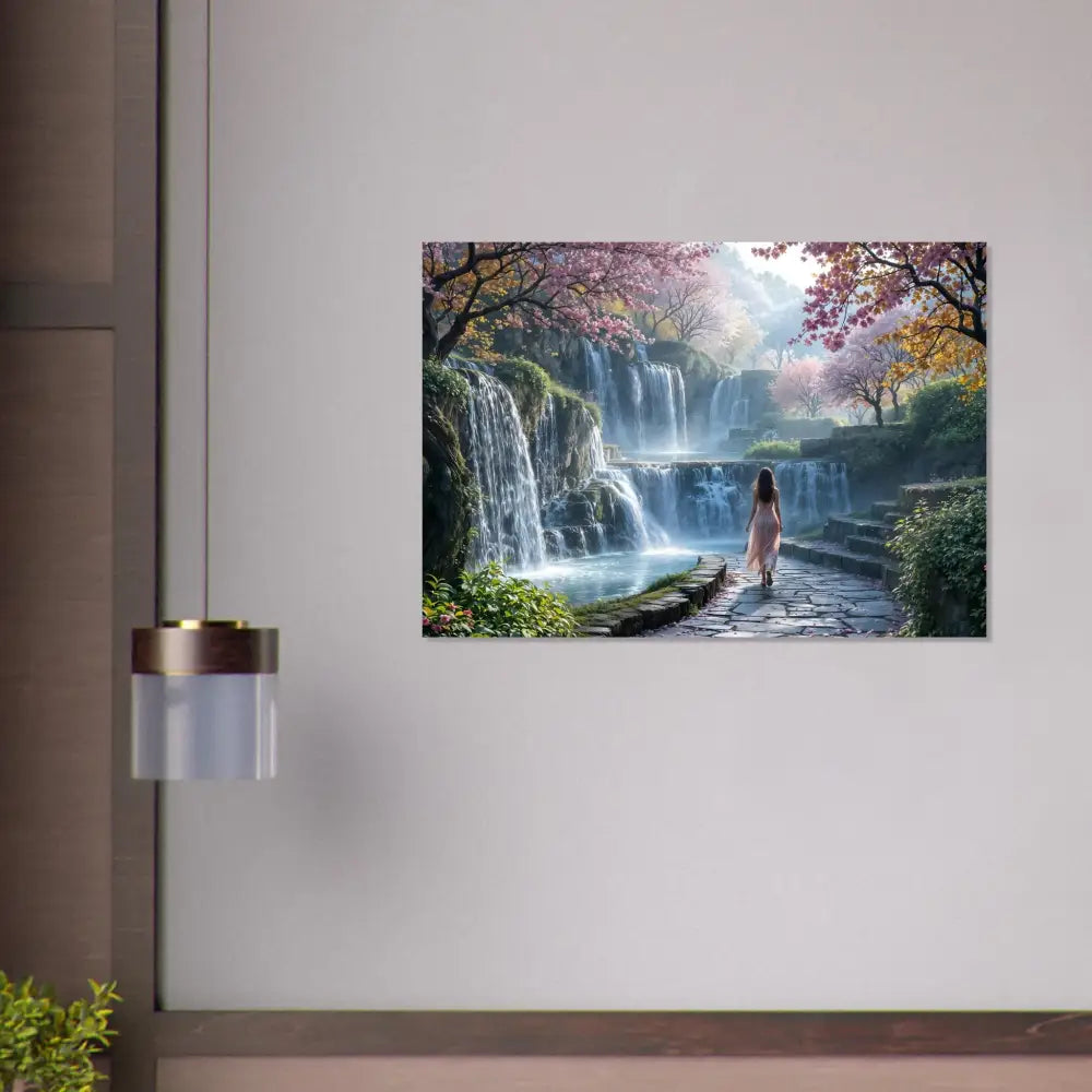 Waterfall landscape wall art from PixiOnyx Dreamscape Print poster