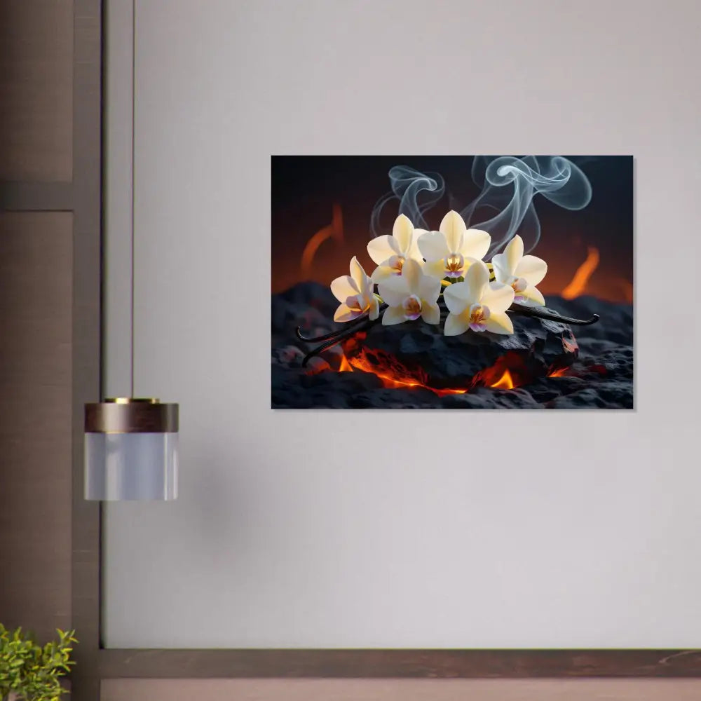 Floral still life art print for Fine Art Poster Volcanic Vanilla by PixiOnyx Nature