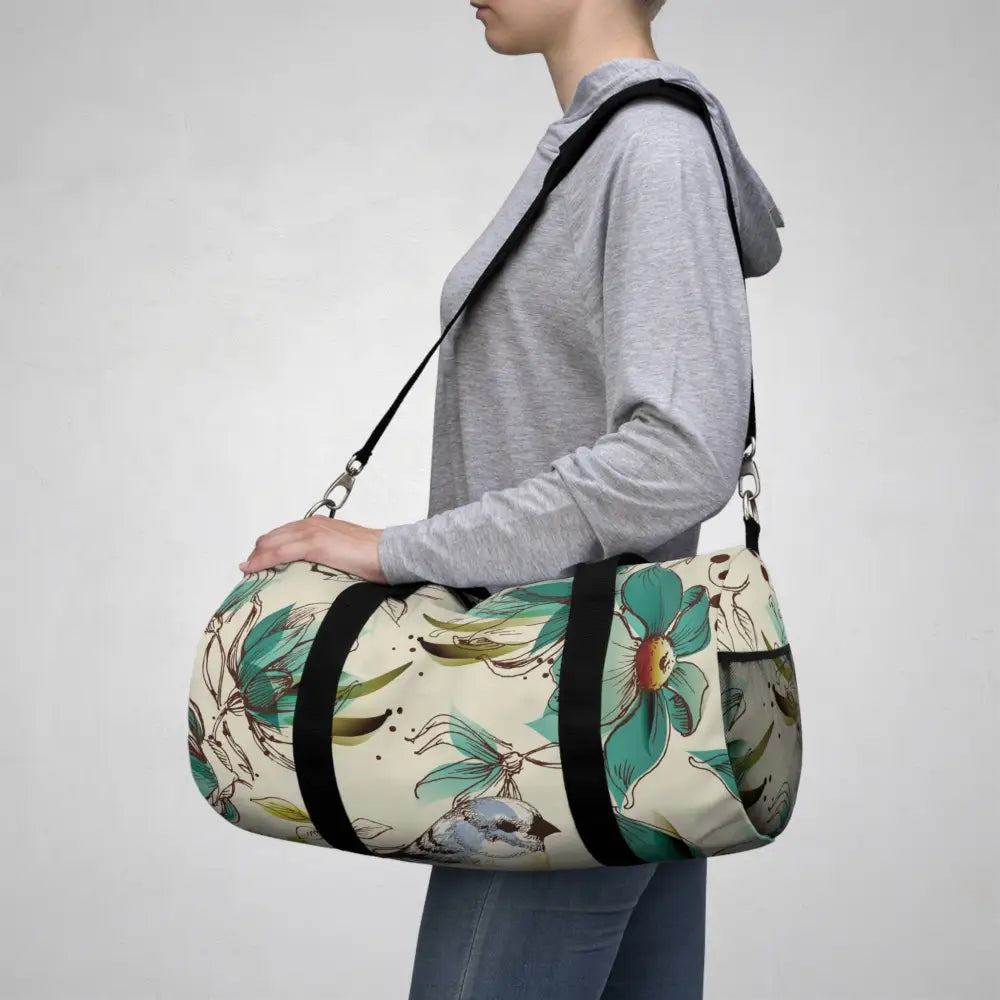 Floral Duffel Bag Stylish Travel Companion for Gym Weekend Getaways or Yoga Classes Perfect Gift Nature Lovers Bags