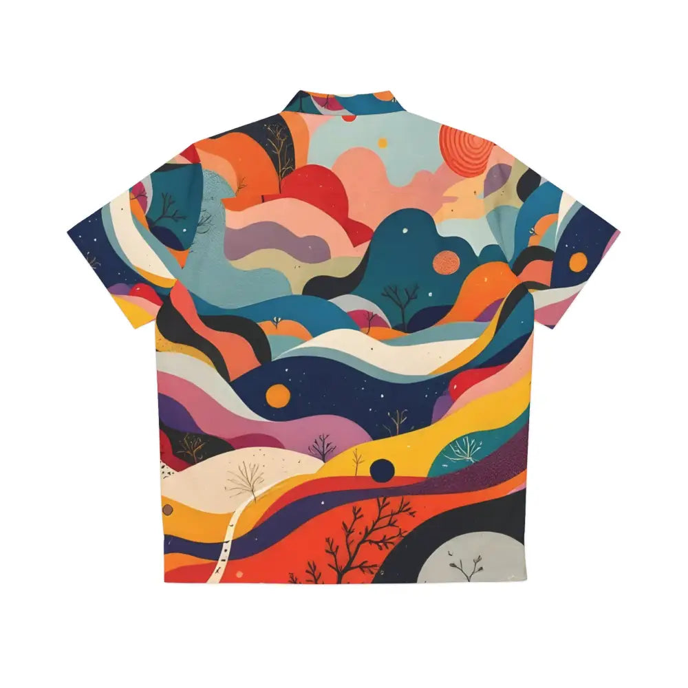 Colorful patterned short-sleeved Hawaiian shirt from Flowstate Mirage Men’s Beachwear collection