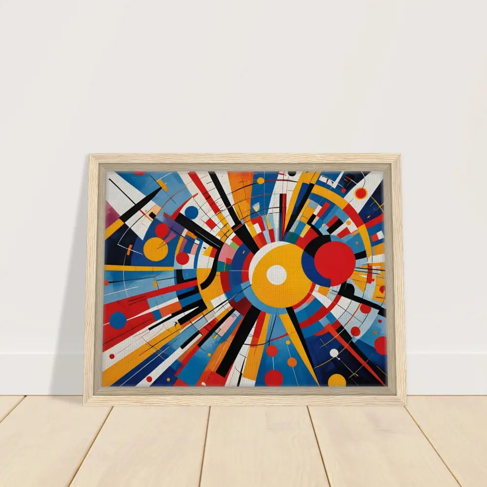 Framed abstract geometric art titled Celestial Motion by PixiOnyx in Dreamscape collection