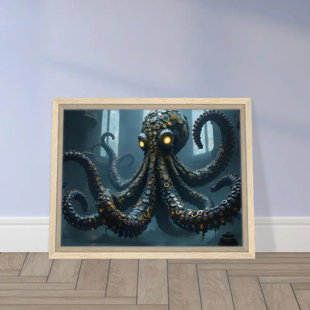 Framed Steampunk Octopus Artwork from PixiOnyx Gothic Monster Gallery Drop