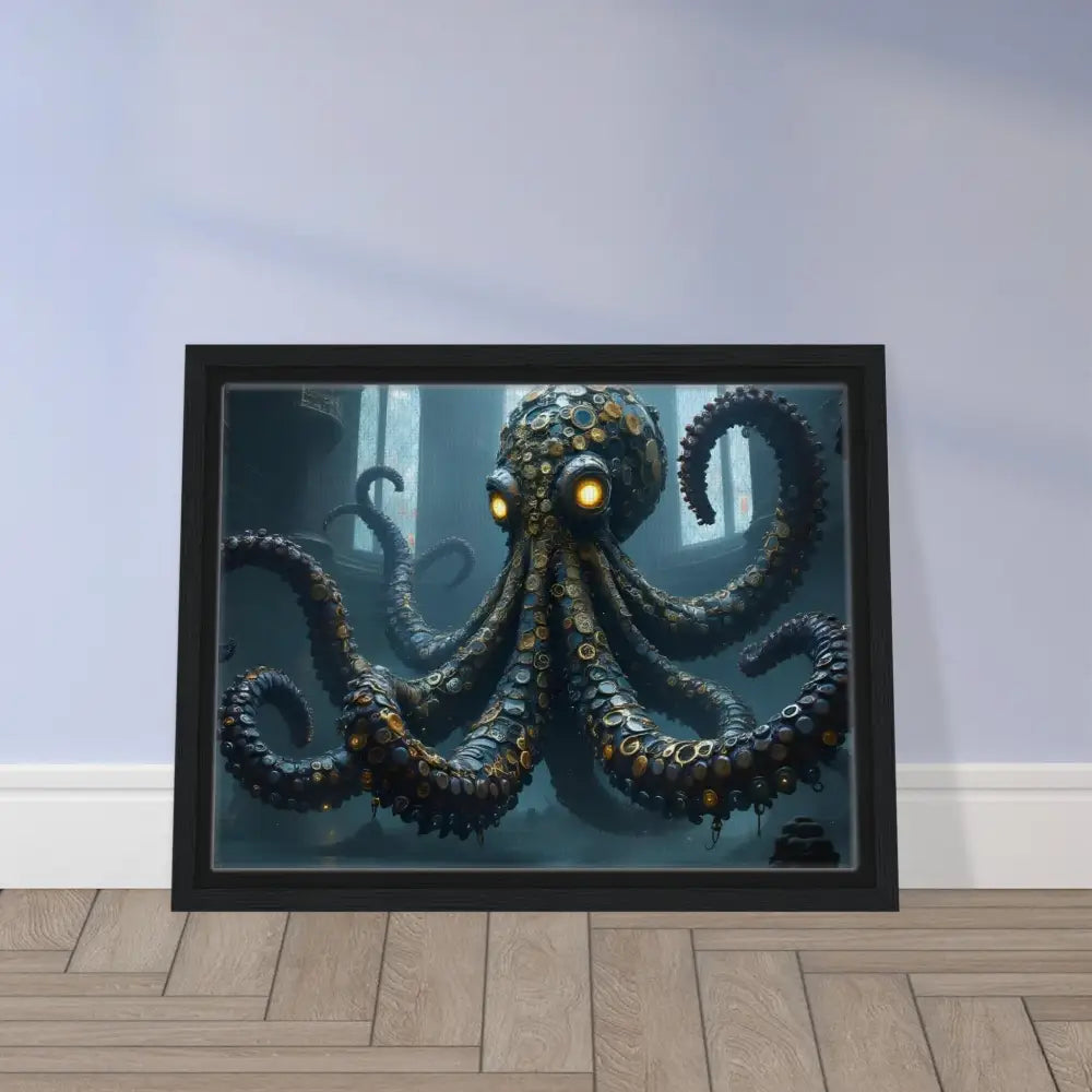 Framed Steampunk Octopus Artwork from PixiOnyx Gothic Monster Gallery Drop