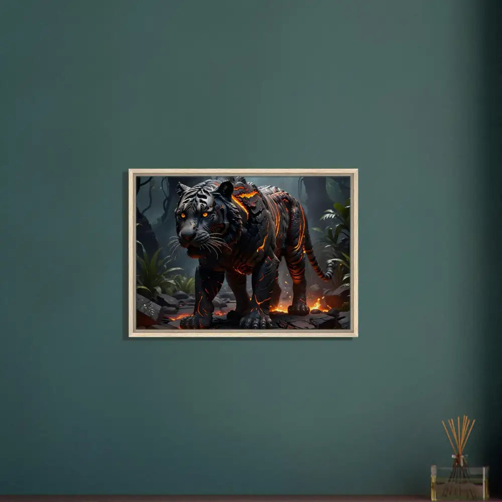 Framed Tiger Artwork from PixiOnyx Framed Fantasy Collection