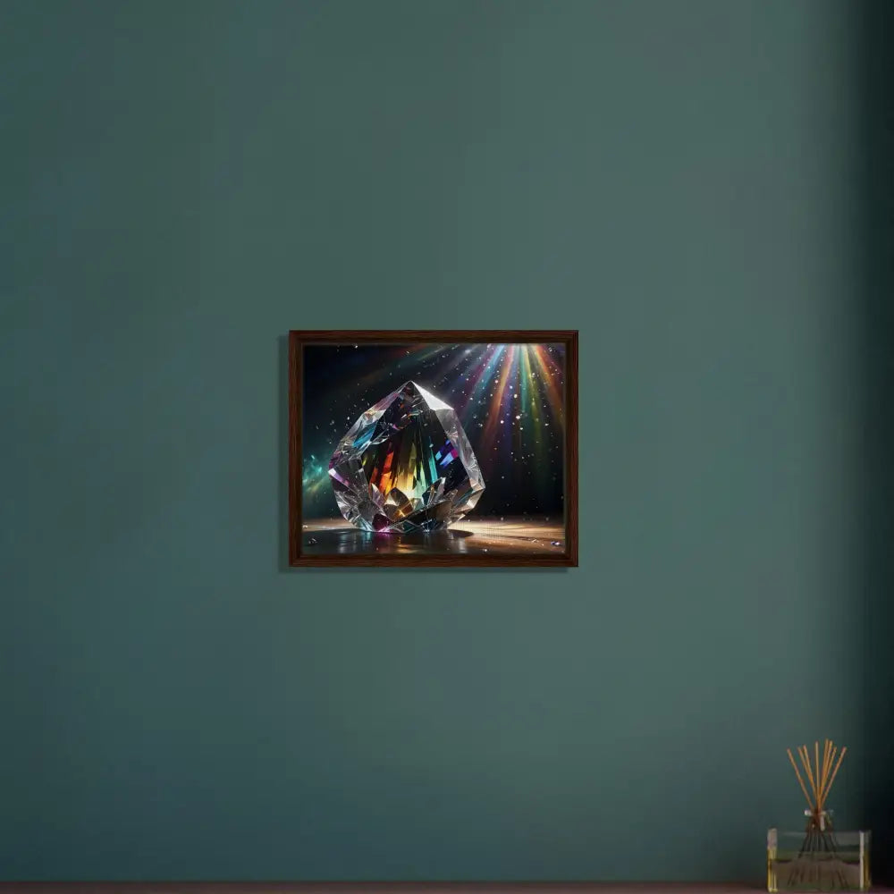 Framed crystal artwork from PixiOnyx Luminous Luxe Prismatic Splendor collection