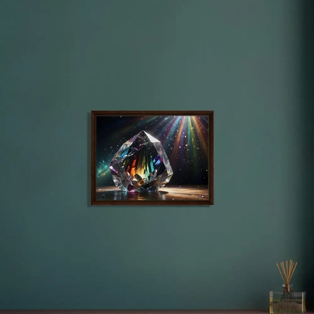 Framed crystal artwork from PixiOnyx Luminous Luxe Prismatic Splendor collection