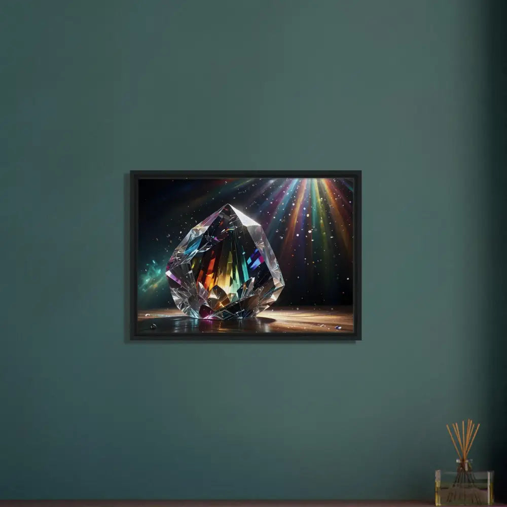 Framed crystal artwork from PixiOnyx Luminous Luxe Prismatic Splendor collection