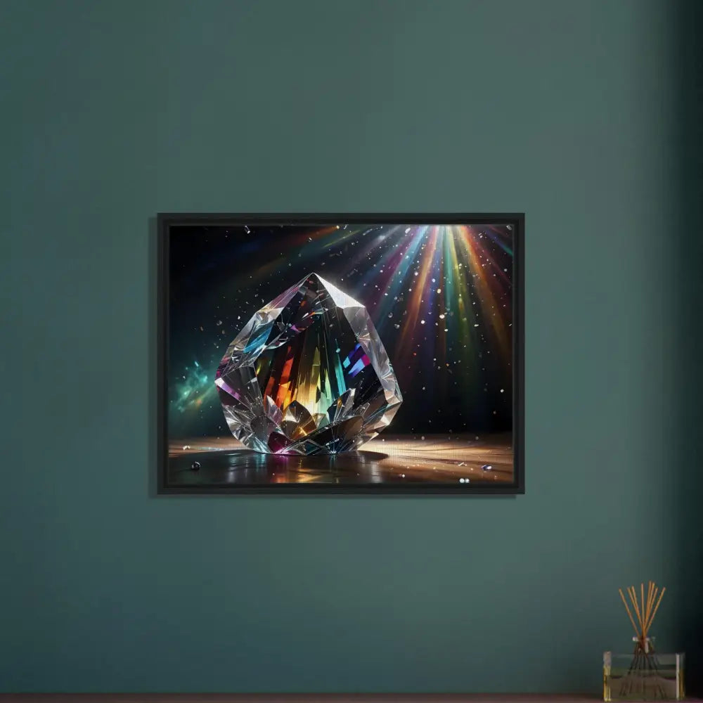 Framed crystal artwork from PixiOnyx Luminous Luxe Prismatic Splendor collection