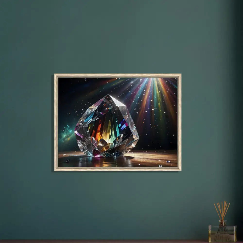 Framed crystal artwork from PixiOnyx Luminous Luxe Prismatic Splendor collection