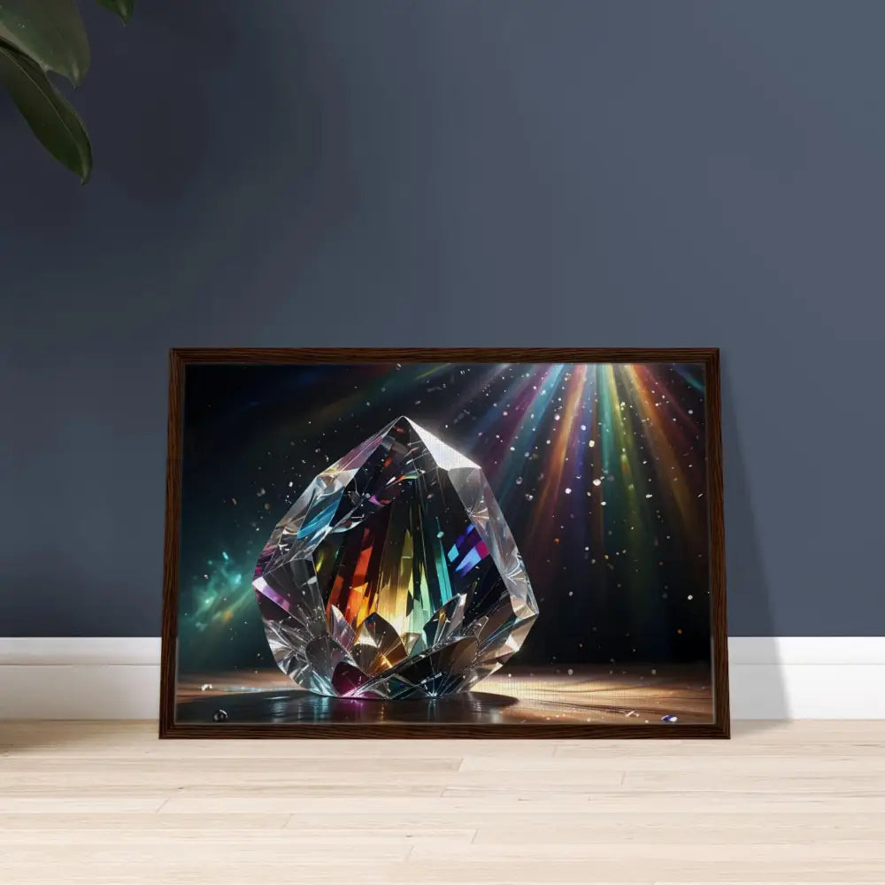 Framed crystal artwork from PixiOnyx Luminous Luxe Prismatic Splendor collection