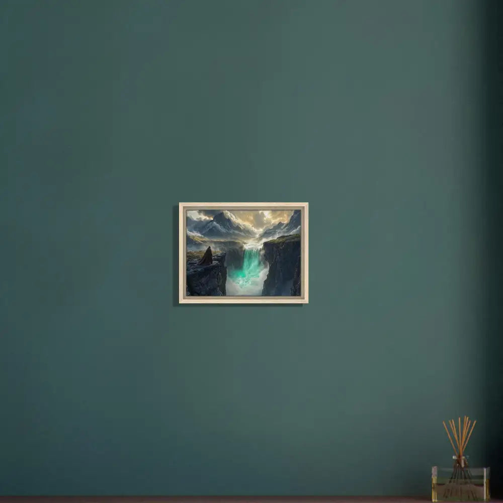 Framed waterfall painting from PixiOnyx Grand Canyonlight Edition Canvas artwork