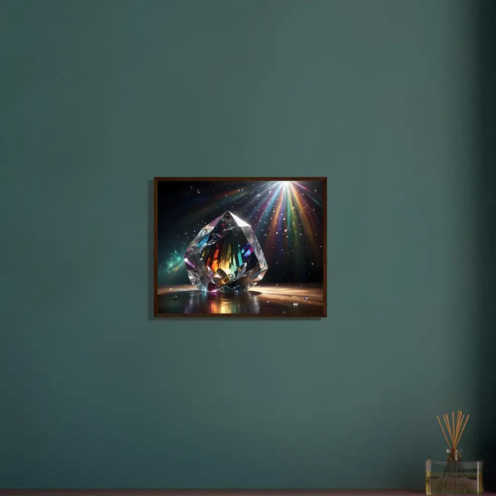 Framed crystal artwork from PixiOnyx Light Elegance Prismatic Splendor poster display
