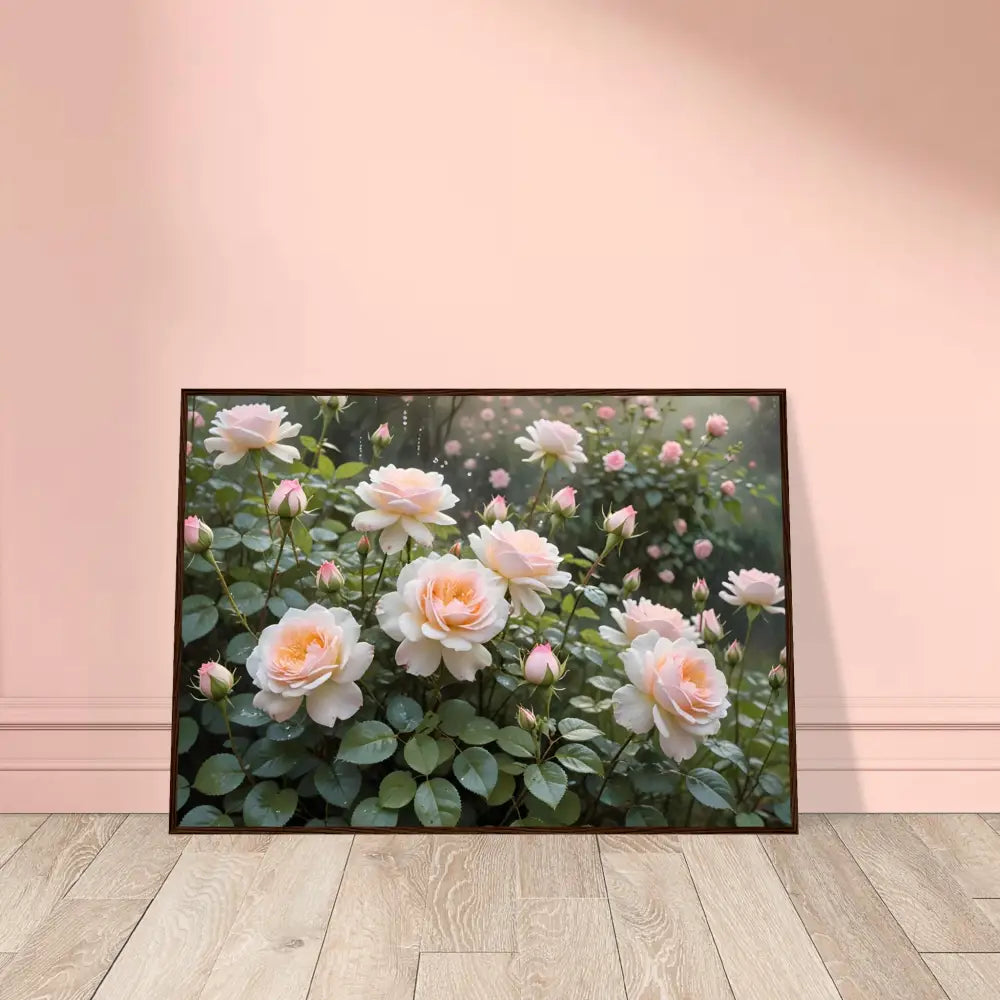Framed Rose Garden Print from PixiOnyx Botanical Dreamscape Collection