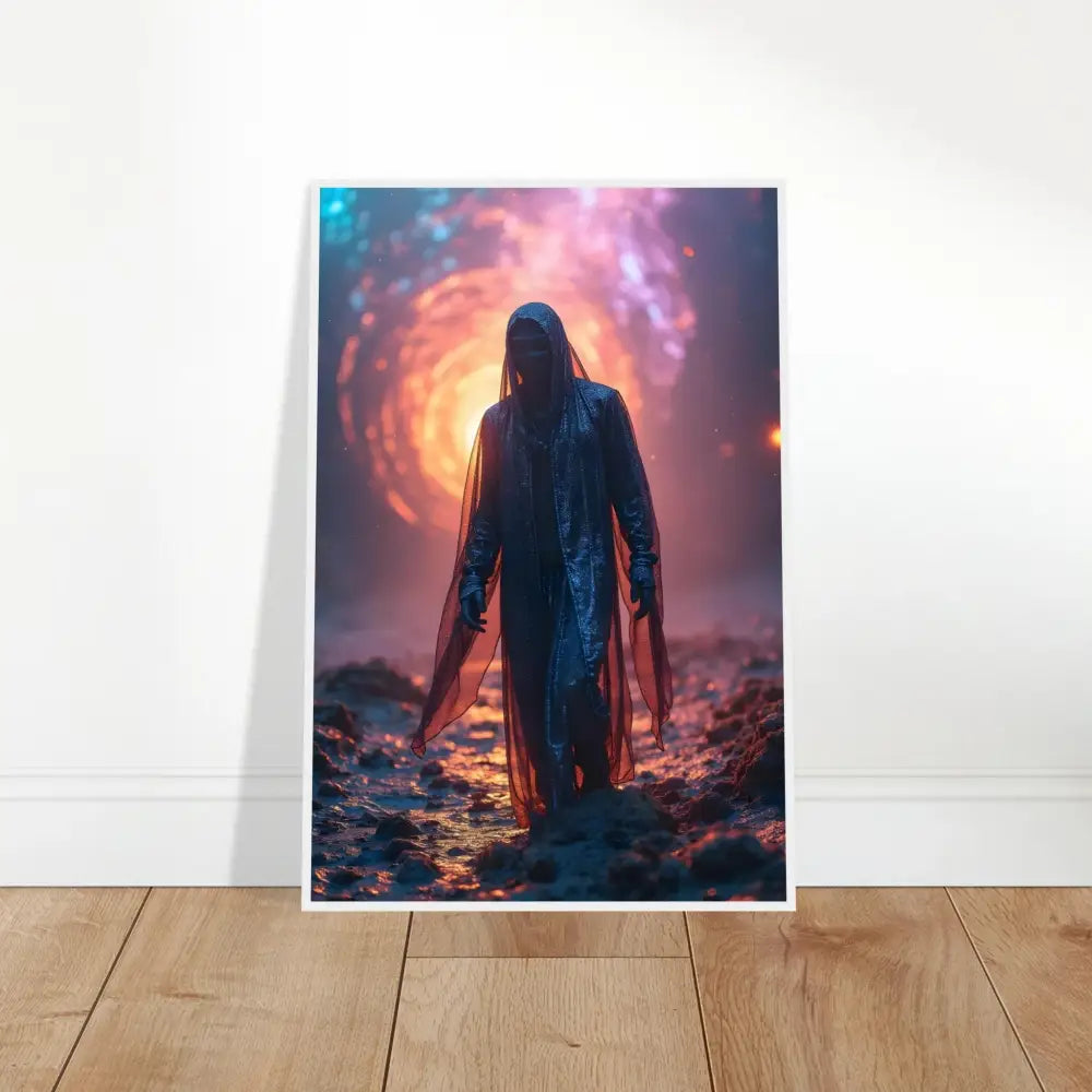 Framed Shadowwalker fantasy art print displayed as PixiOnyx Matte Print
