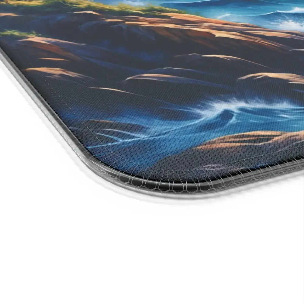 Gaming Mouse Pad Celestial Tide with ocean and rocky shore design for stylish setup