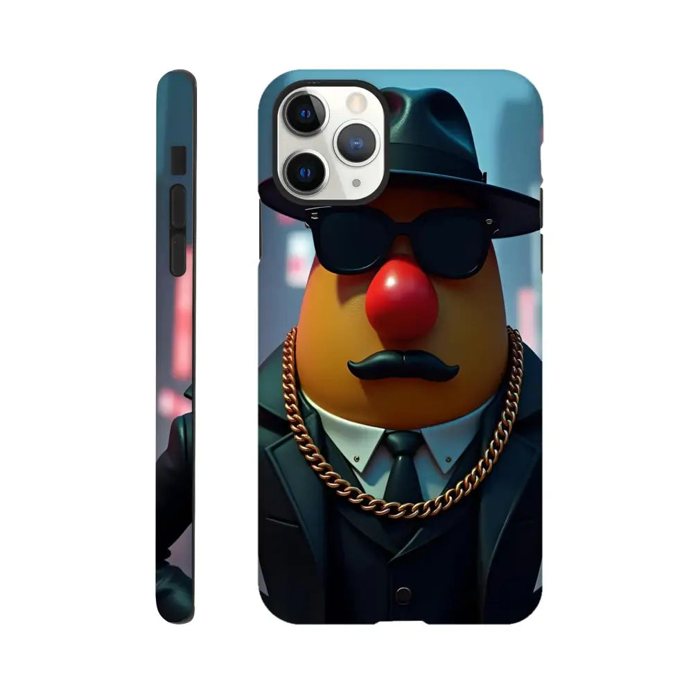 Phone case with Mr Potato Head gangster design for iPhone from PixiOnyx