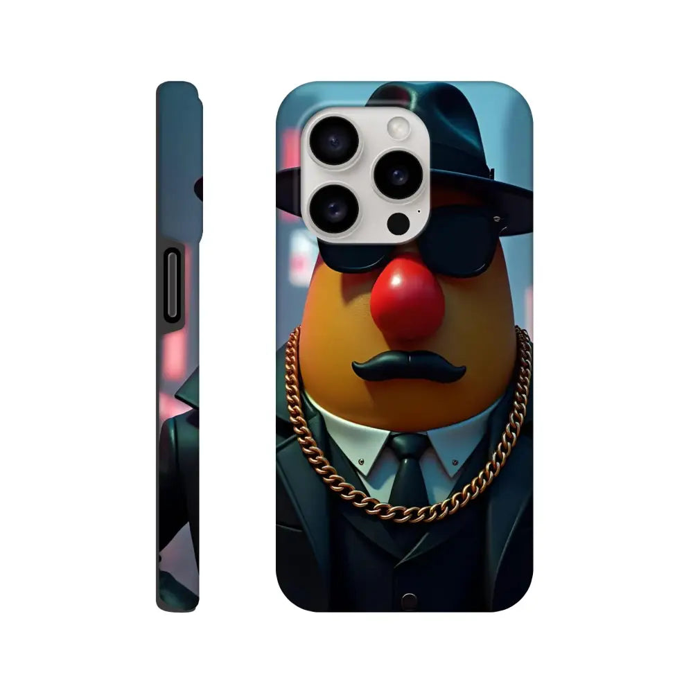 Gangster Potato Tough iPhone Case featuring Potato Head design by PixiOnyx