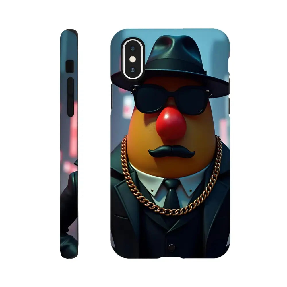 Phone case with Mr Potato Head gangster design for Gangster Potato Tough iPhone Case PixiOnyx