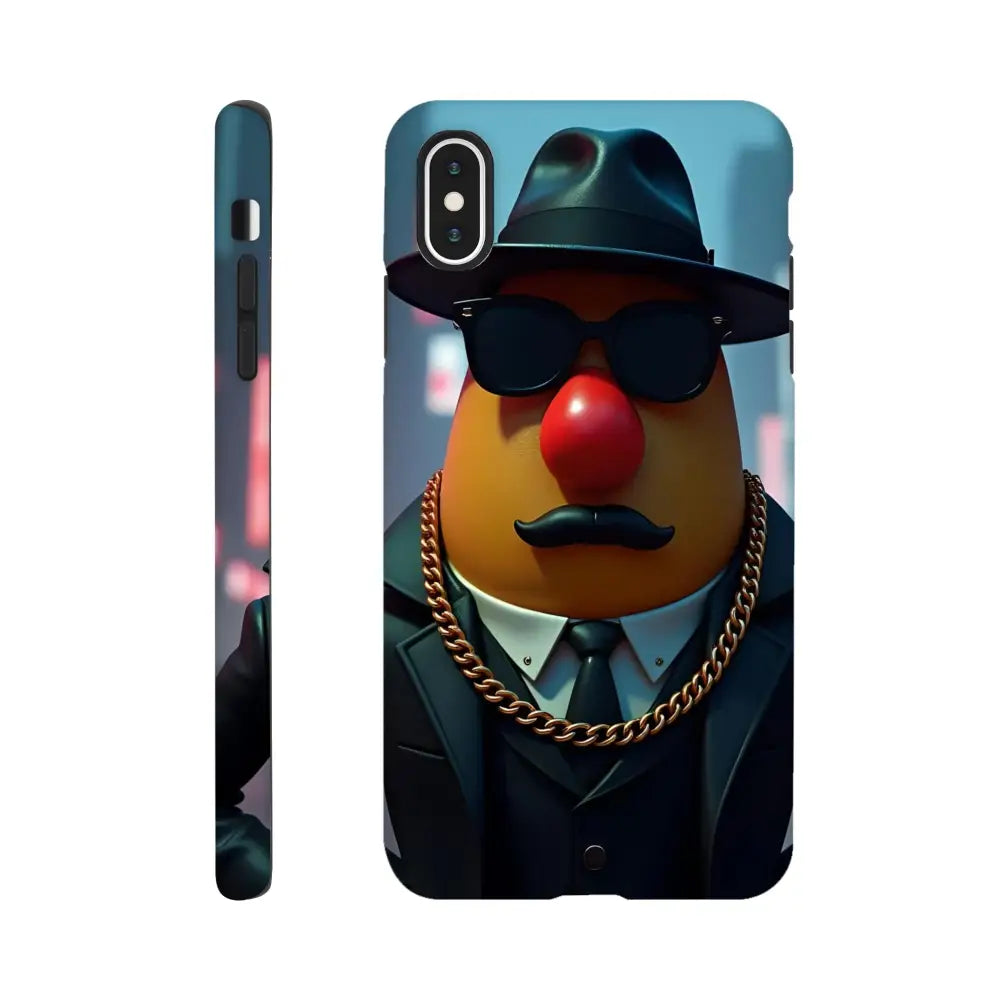 Phone case with Mr Potato Head gangster design for iPhone from PixiOnyx
