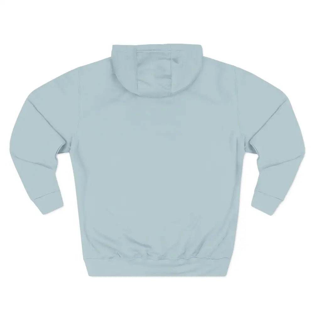 Light blue hooded sweatshirt from Geometric Fox Fleece unisex hoodie for outdoor wear
