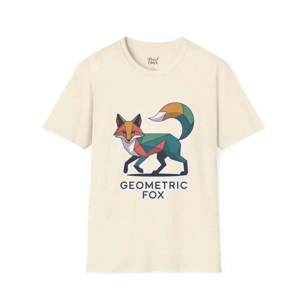 Geometric Fox T Shirt | Minimalist Animal Tee for Nature Lovers | Perfect Gift Wildlife Enthusiasts Birthdays Earth Day