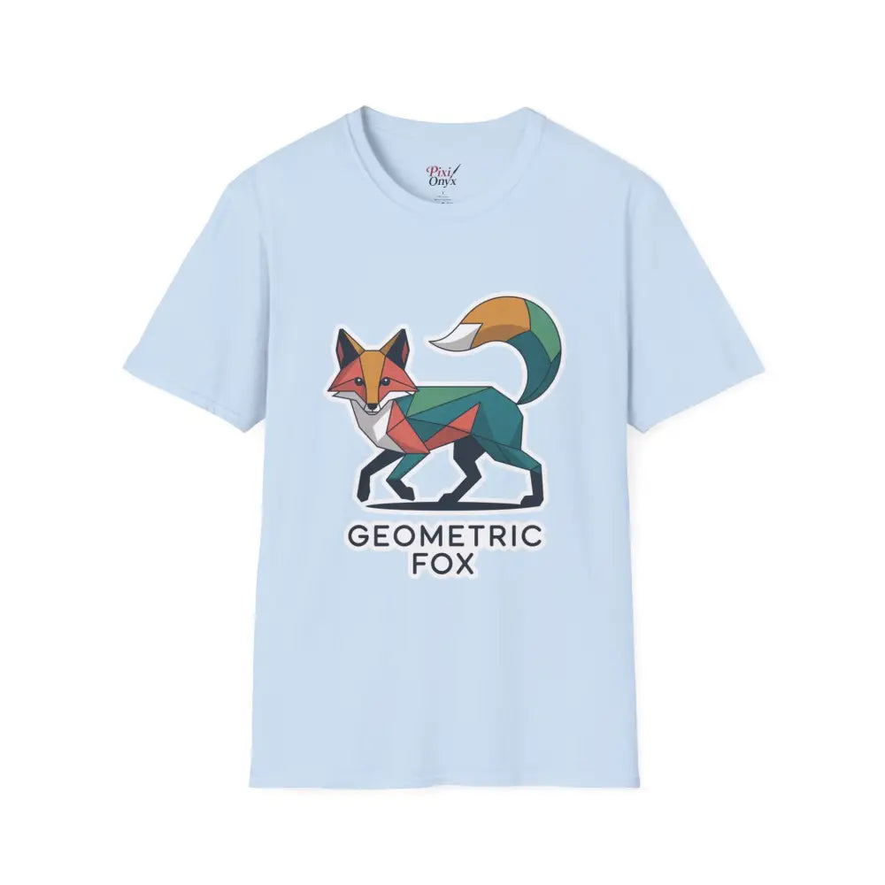 Geometric Fox T Shirt | Minimalist Animal Tee for Nature Lovers | Perfect Gift Wildlife Enthusiasts Birthdays Earth Day
