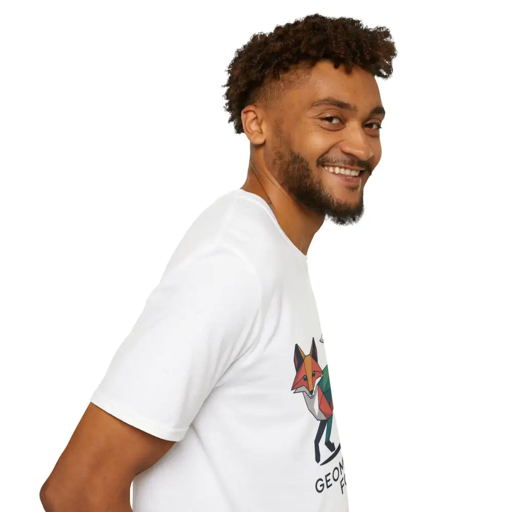 Geometric Fox T Shirt | Minimalist Animal Tee for Nature Lovers | Perfect Gift Wildlife Enthusiasts Birthdays Earth Day