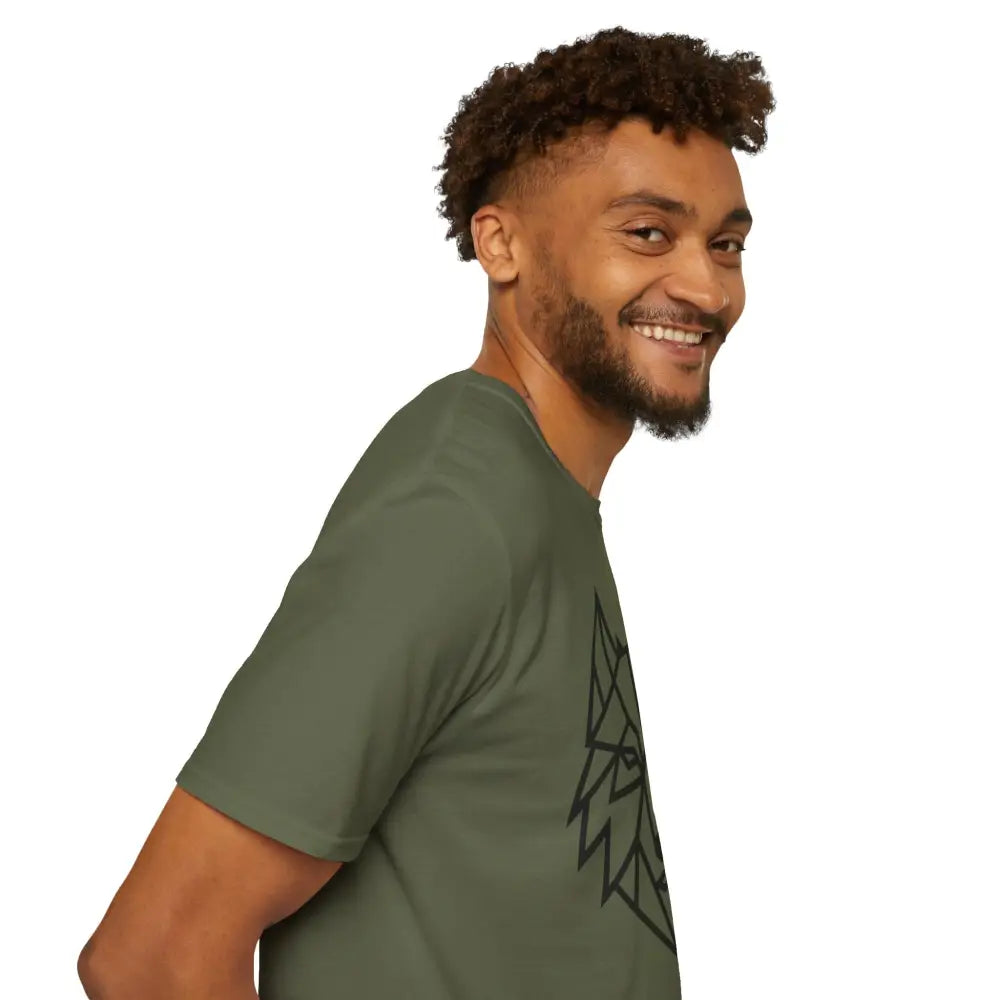 Geometric Wolf T Shirt | Unisex Softstyle Tee Lover Gift Nature Apparel Animal Fashion Unique Graphic