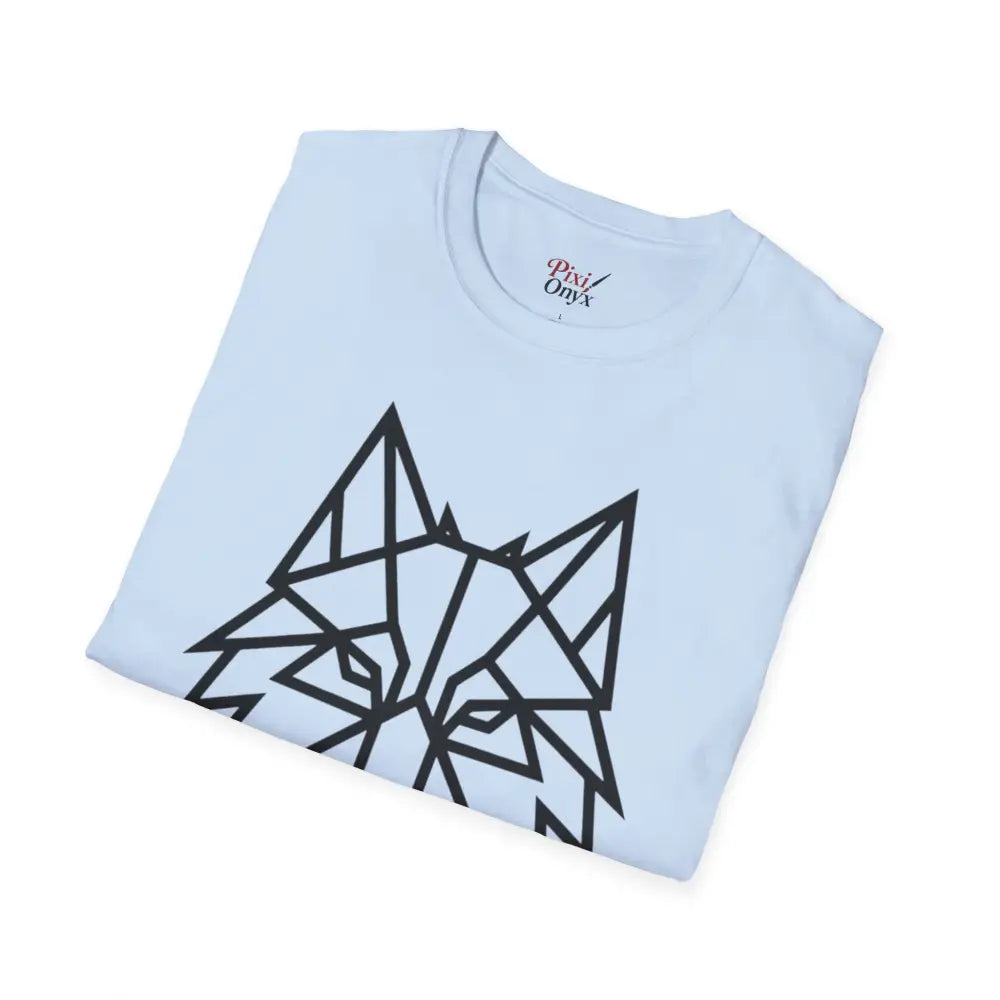 Geometric Wolf T Shirt | Unisex Softstyle Tee Lover Gift Nature Apparel Animal Fashion Unique Graphic