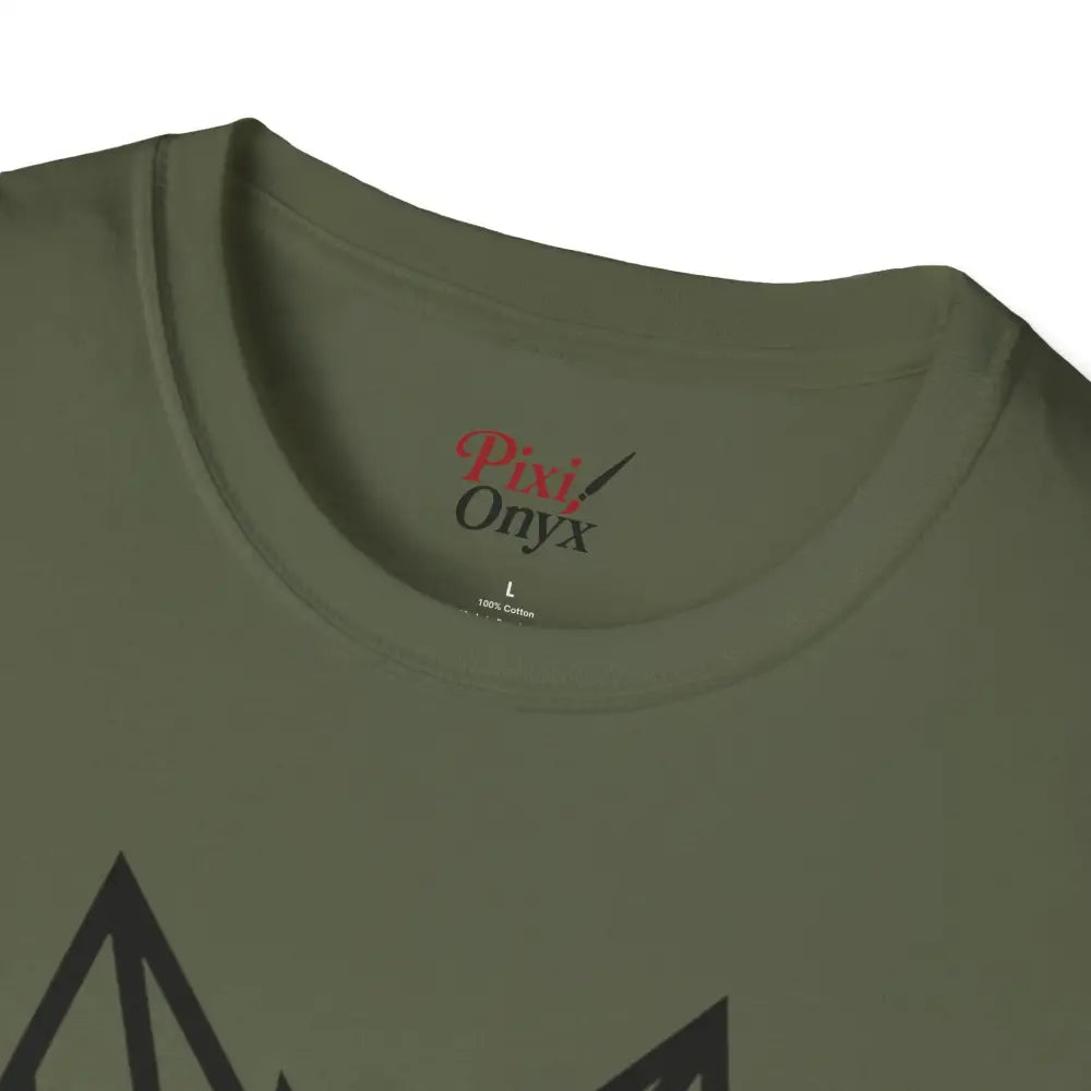 Geometric Wolf T Shirt | Unisex Softstyle Tee Lover Gift Nature Apparel Animal Fashion Unique Graphic