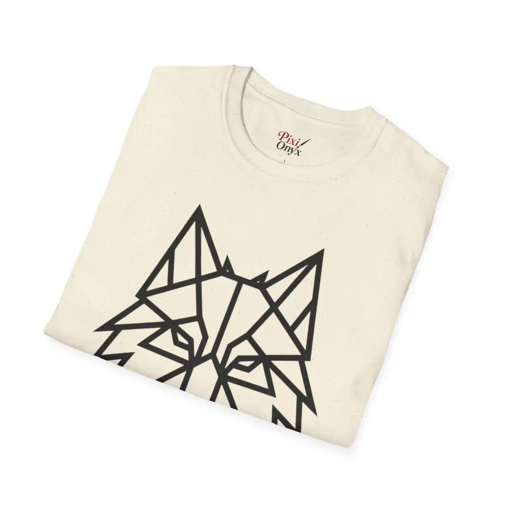 Geometric Wolf T Shirt | Unisex Softstyle Tee Lover Gift Nature Apparel Animal Fashion Unique Graphic