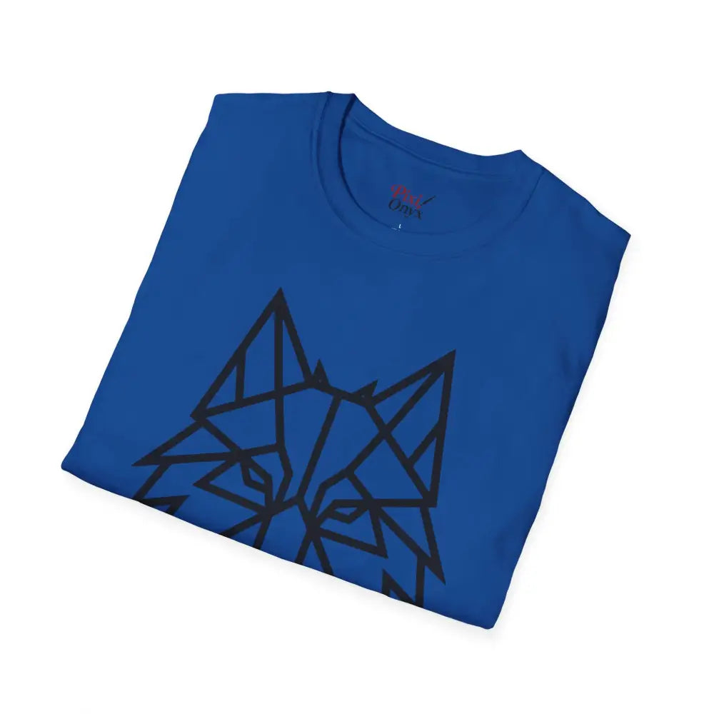 Geometric Wolf T Shirt | Unisex Softstyle Tee Lover Gift Nature Apparel Animal Fashion Unique Graphic