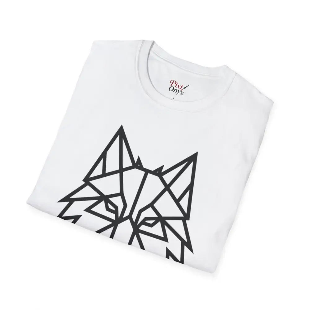 Geometric Wolf T Shirt | Unisex Softstyle Tee Lover Gift Nature Apparel Animal Fashion Unique Graphic
