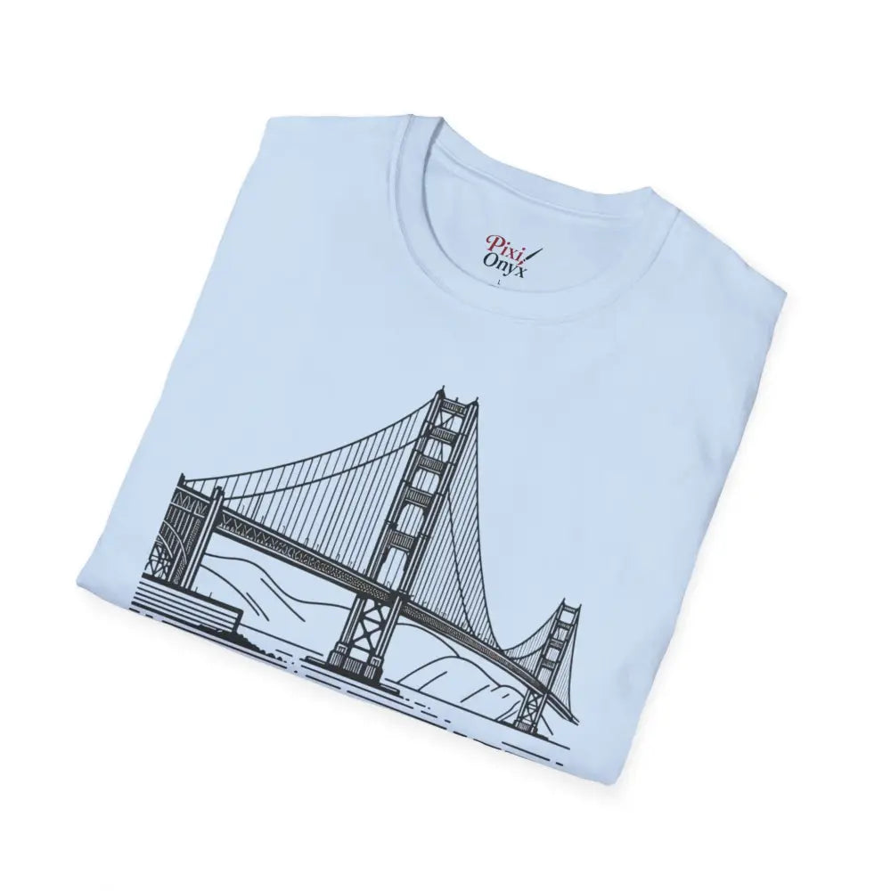 Golden Gate Bridge Unisex Softstyle T Shirt Perfect Gift Casual Wear Travel Souvenir San Francisco Apparel