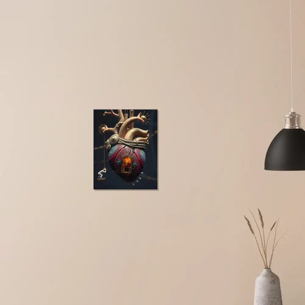 Heart-shaped fantasy art print on Heart Machine Canvas The Bleeding Threshold by PixiOnyx