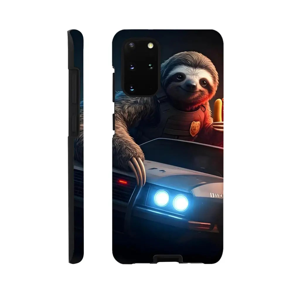 Sloth police officer phone case for Samsung Tough Case Hot Pursuit Cold Hotdog PixiOnyx