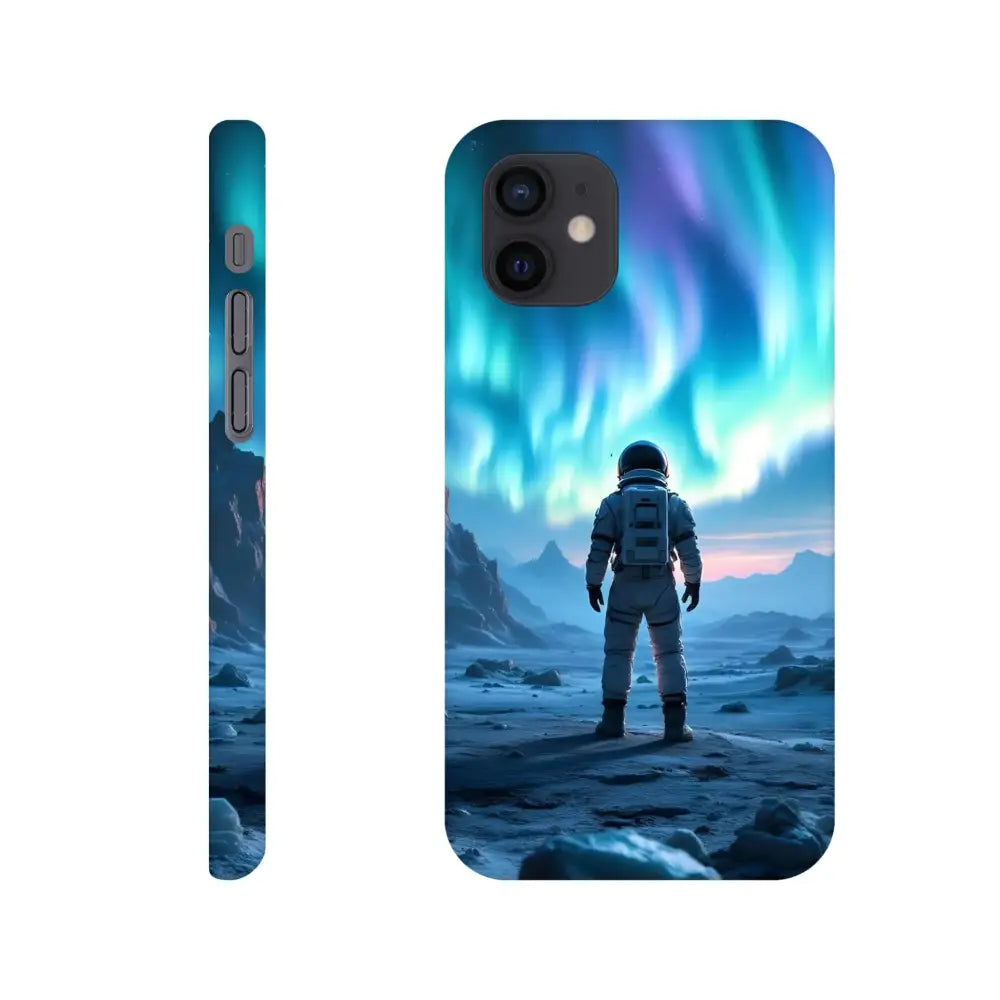 IPhone Slim Case featuring Astronaut Under Aurora design by PixiOnyx Stargaze Wrap