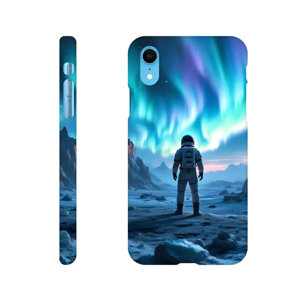 Astronaut-themed iPhone Slim Case with Aurora Under Stargaze Wrap by PixiOnyx