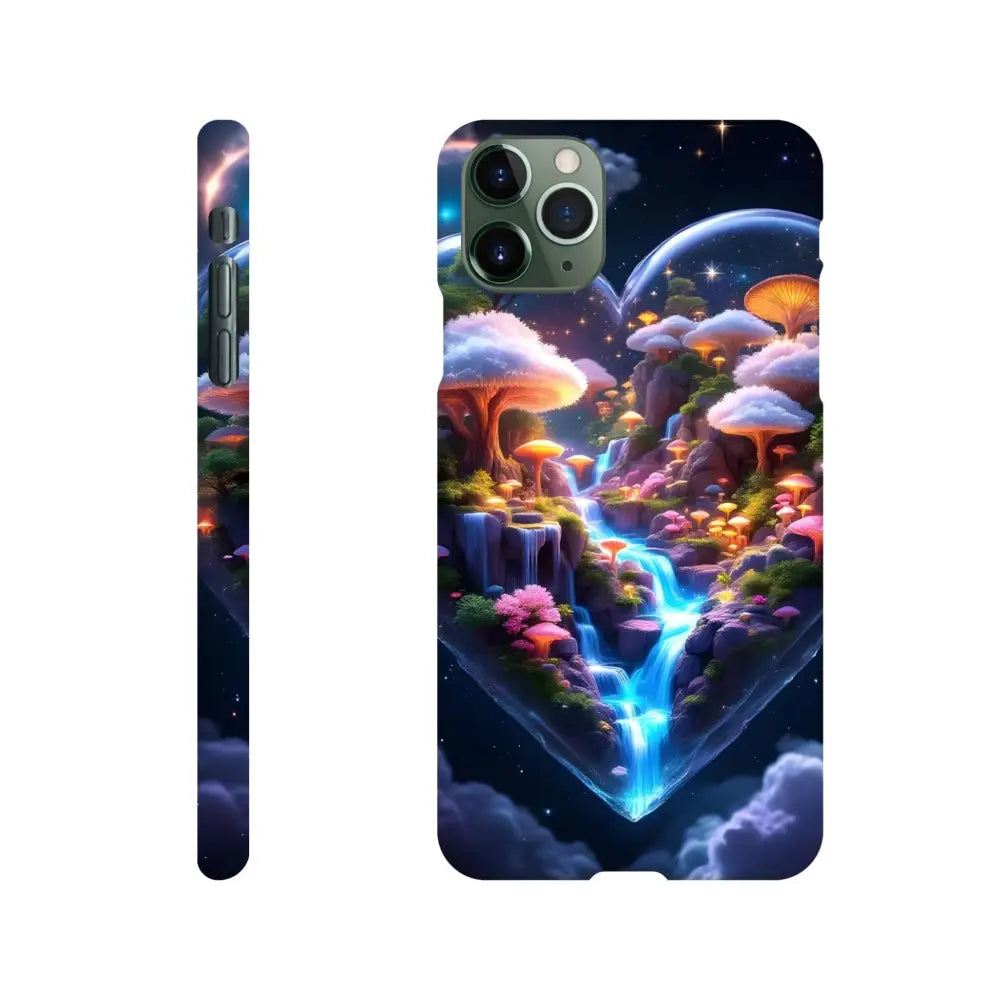 Fantasy mushroom waterfall phone case for iPhone Slim Case Cosmic Heart PixiOnyx Lightform