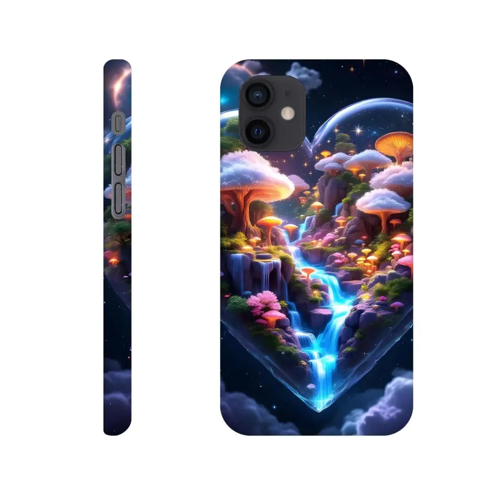 Fantasy mushroom landscape phone case for iPhone Slim Case Cosmic Heart PixiOnyx Lightform