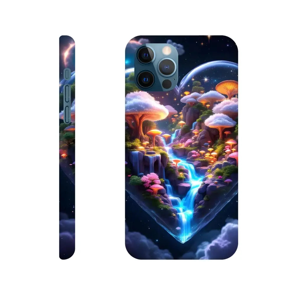 Fantasy mushroom waterfall phone case for iPhone Slim Case Cosmic Heart PixiOnyx Lightform