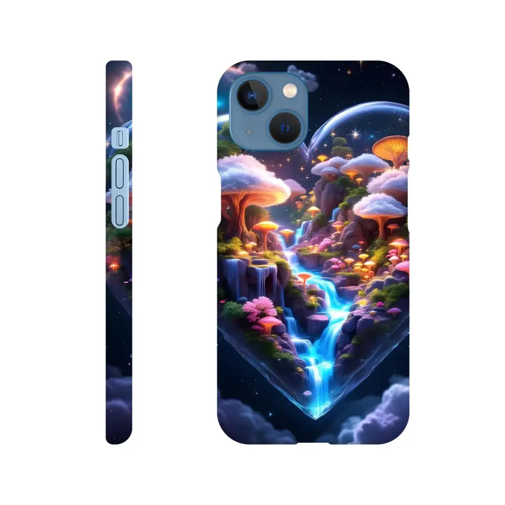 Fantasy mushroom waterfall phone case for iPhone Slim Case Cosmic Heart PixiOnyx Lightform