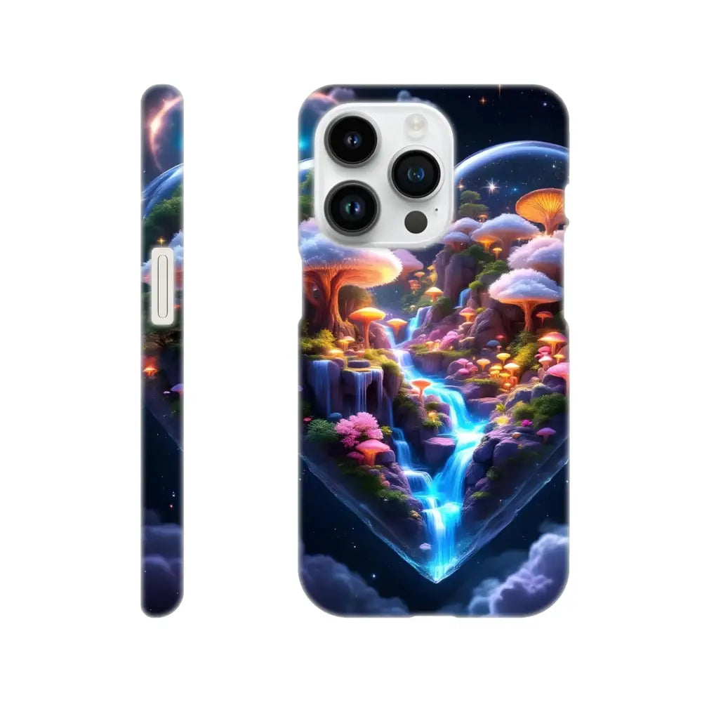 Fantasy landscape phone case for iPhone Slim Case Cosmic Heart PixiOnyx Lightform Edition