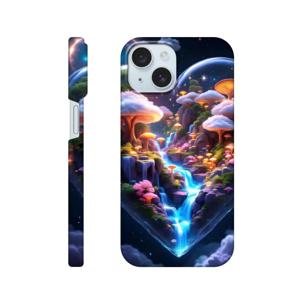 Fantasy landscape phone case for iPhone Slim Case Cosmic Heart PixiOnyx Lightform Edition