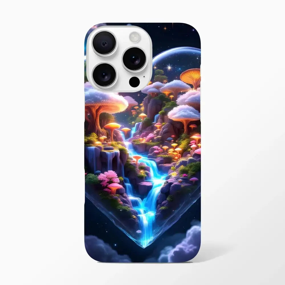 Fantasy mushroom landscape phone case for iPhone Slim Case Cosmic Heart PixiOnyx Lightform
