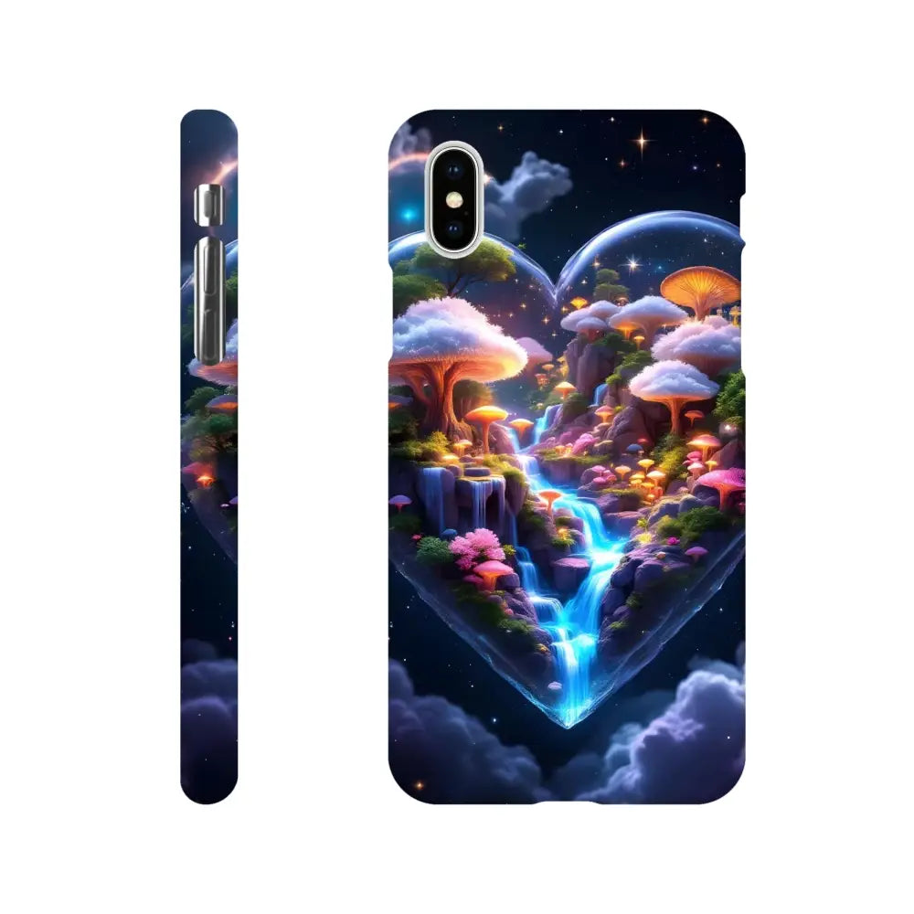 Fantasy mushroom waterfall phone case for iPhone Slim Case Cosmic Heart PixiOnyx Lightform
