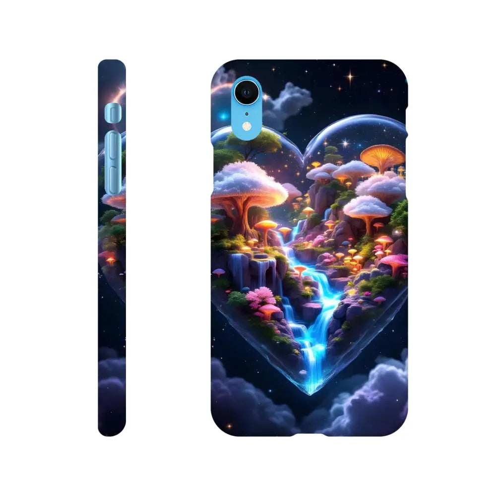 Fantasy mushroom waterfall phone case for iPhone Slim Case Cosmic Heart PixiOnyx Lightform