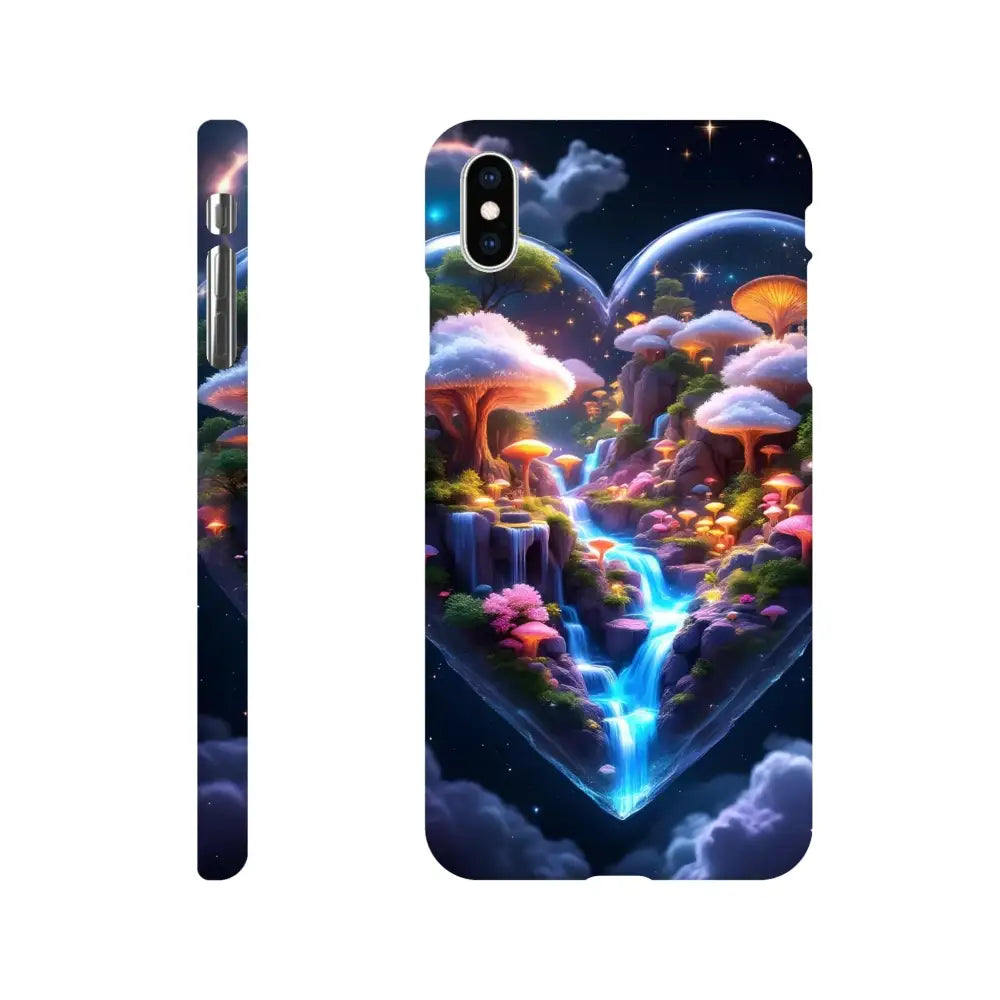 Fantasy mushroom waterfall phone case for iPhone Slim Case Cosmic Heart PixiOnyx Lightform