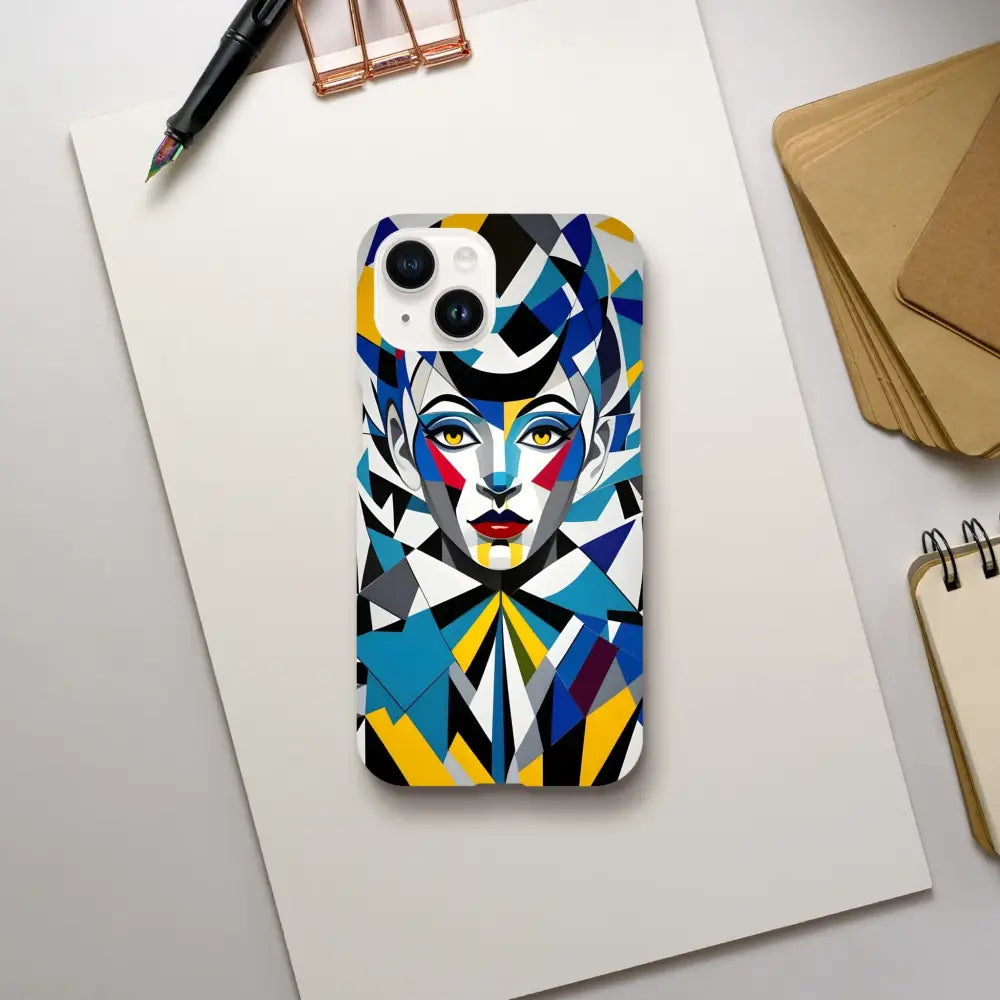 Colorful geometric phone case for iPhone Slim Case Fragmented Muse PixiOnyx artistic cover