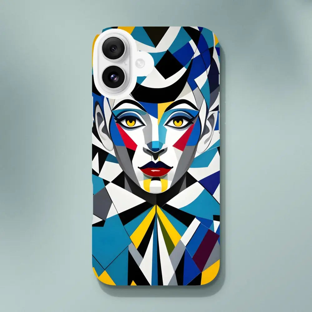 Geometric woman phone case for iPhone Slim Case Fragmented Muse PixiOnyx Artistic Cover